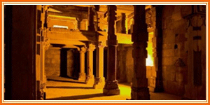 Interiors of a monument, Qutub Minar, Delhi, India